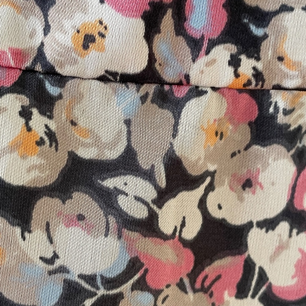 π 2/12$ Pink and Cream Floral Blouse - M - Daniel Rainn - Picture 8 of 11